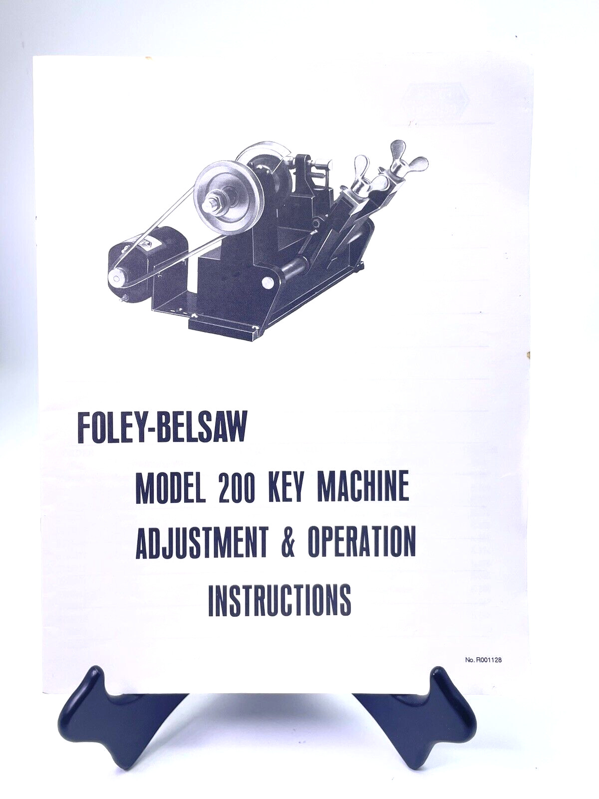 Foley Belsaw Model 200 Key Machine Adjustment & Operations Instructions Booklet