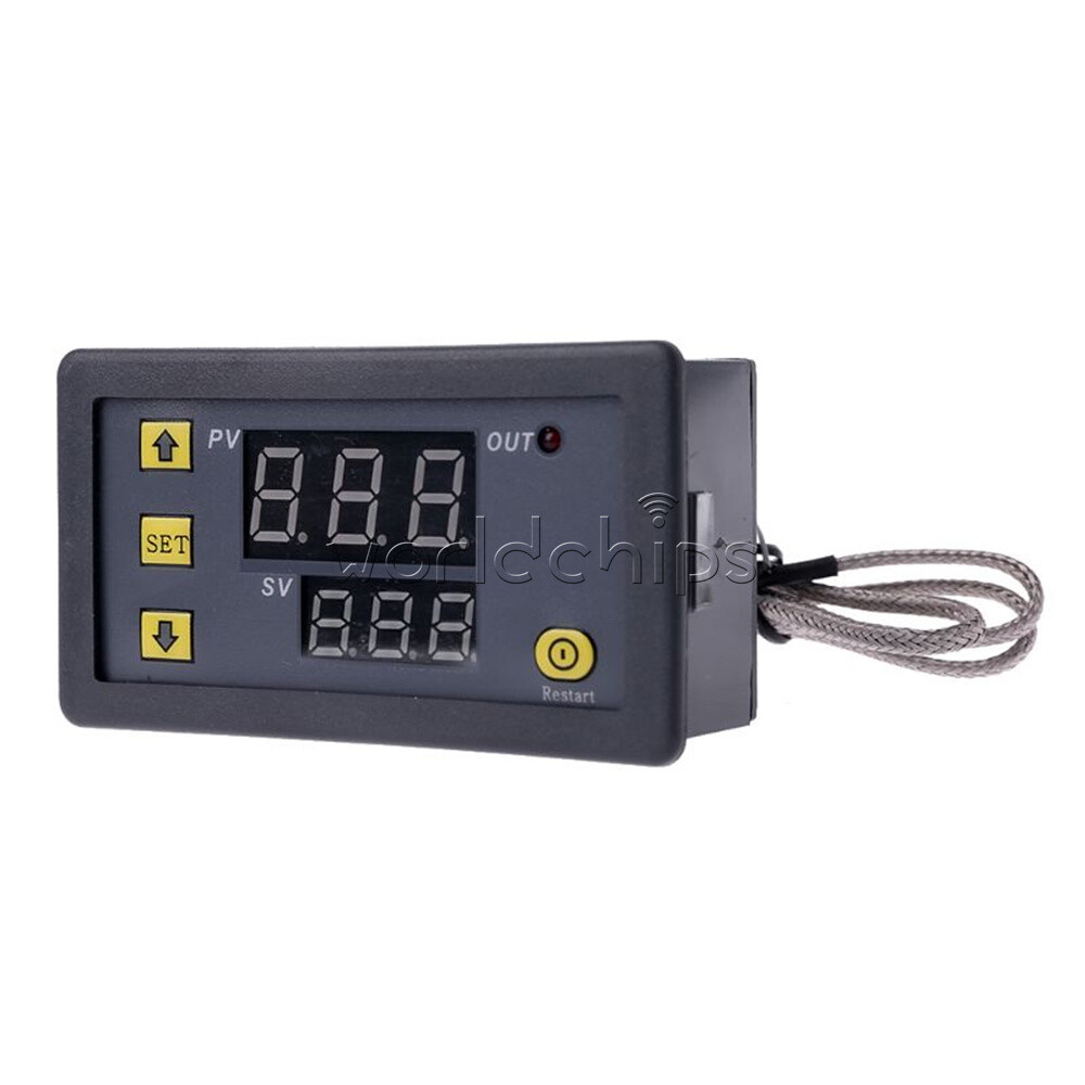 Digital K Type Thermocouple DC12V Temperature Controller Sensor Thermostat