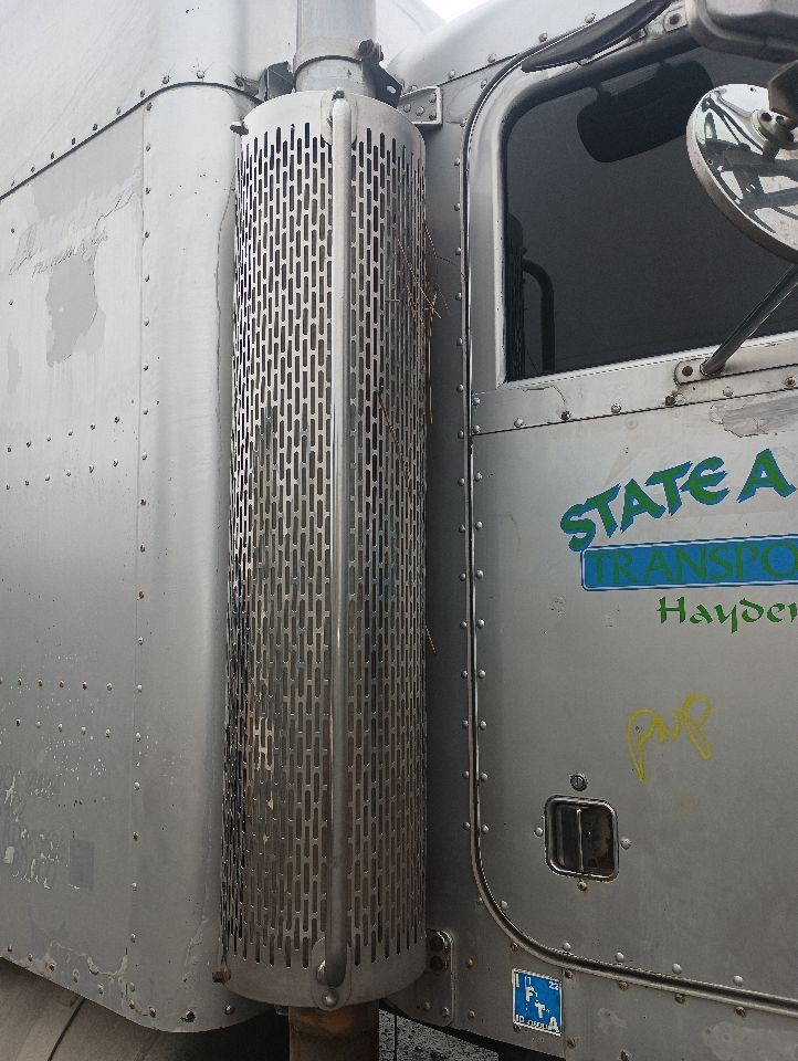 1994 Peterbilt 379 Right Passenger Side View Mirror Heated Stainless (11328126