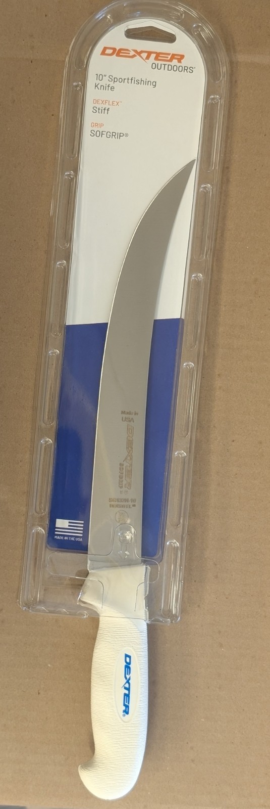 Dexter Russell 10 Inch Sport Fishing Knife Dexflex  Sofgrip Handle- SG132N-10PCP
