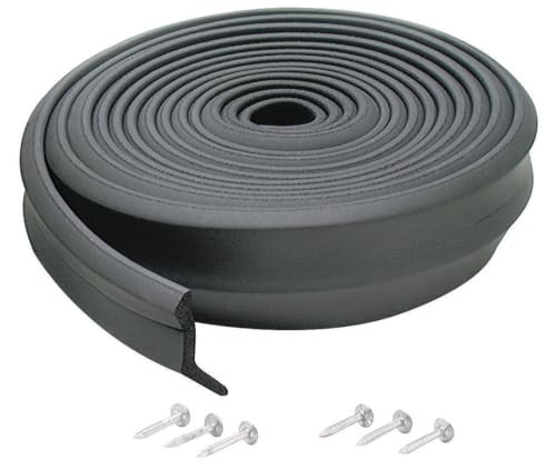 03723 9 ft. Black Rubber Garage Door Bottom Seal 9 Ft.