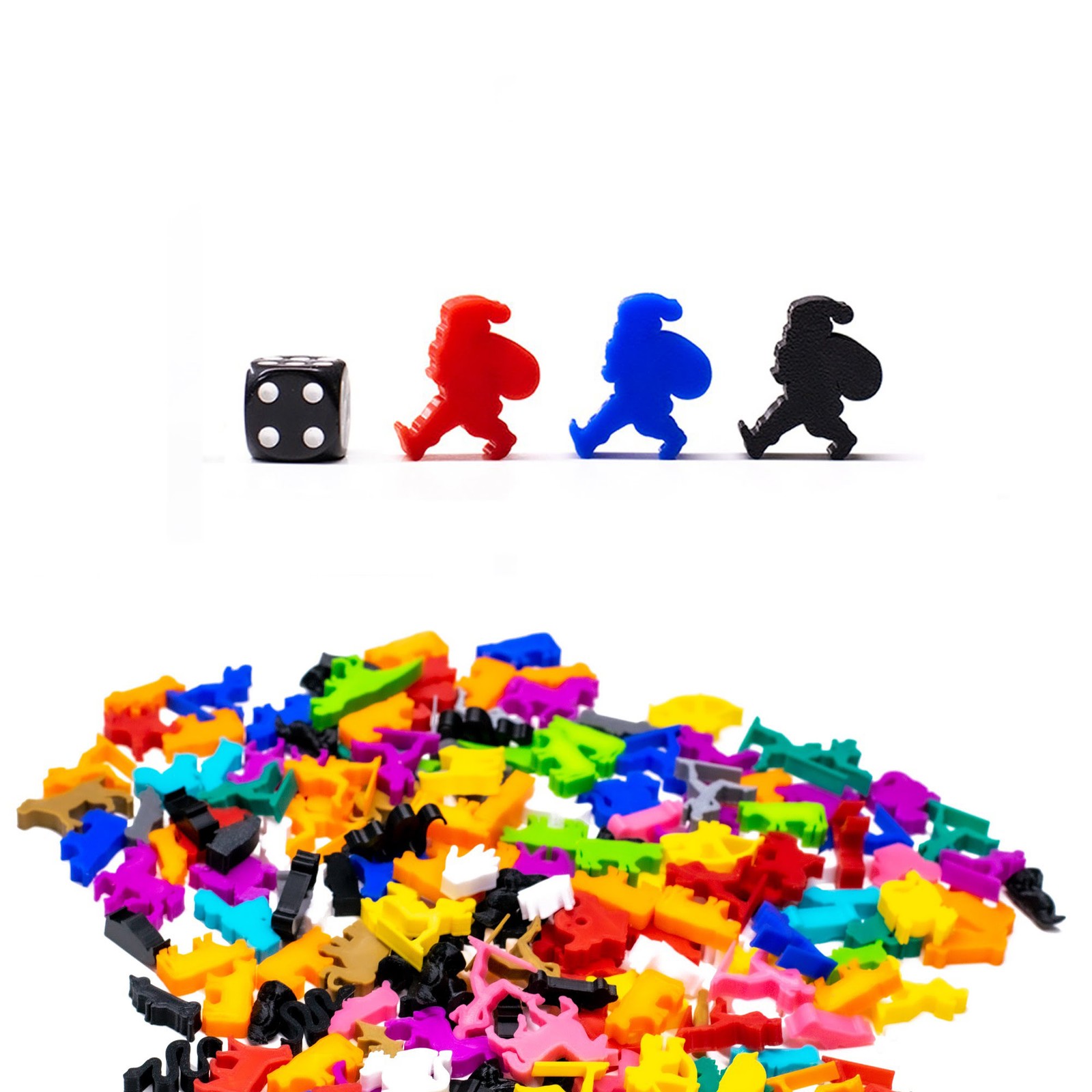 Santa Claus Figure for Board Games - Board Game Accessory Pieces Upgrade Meeple