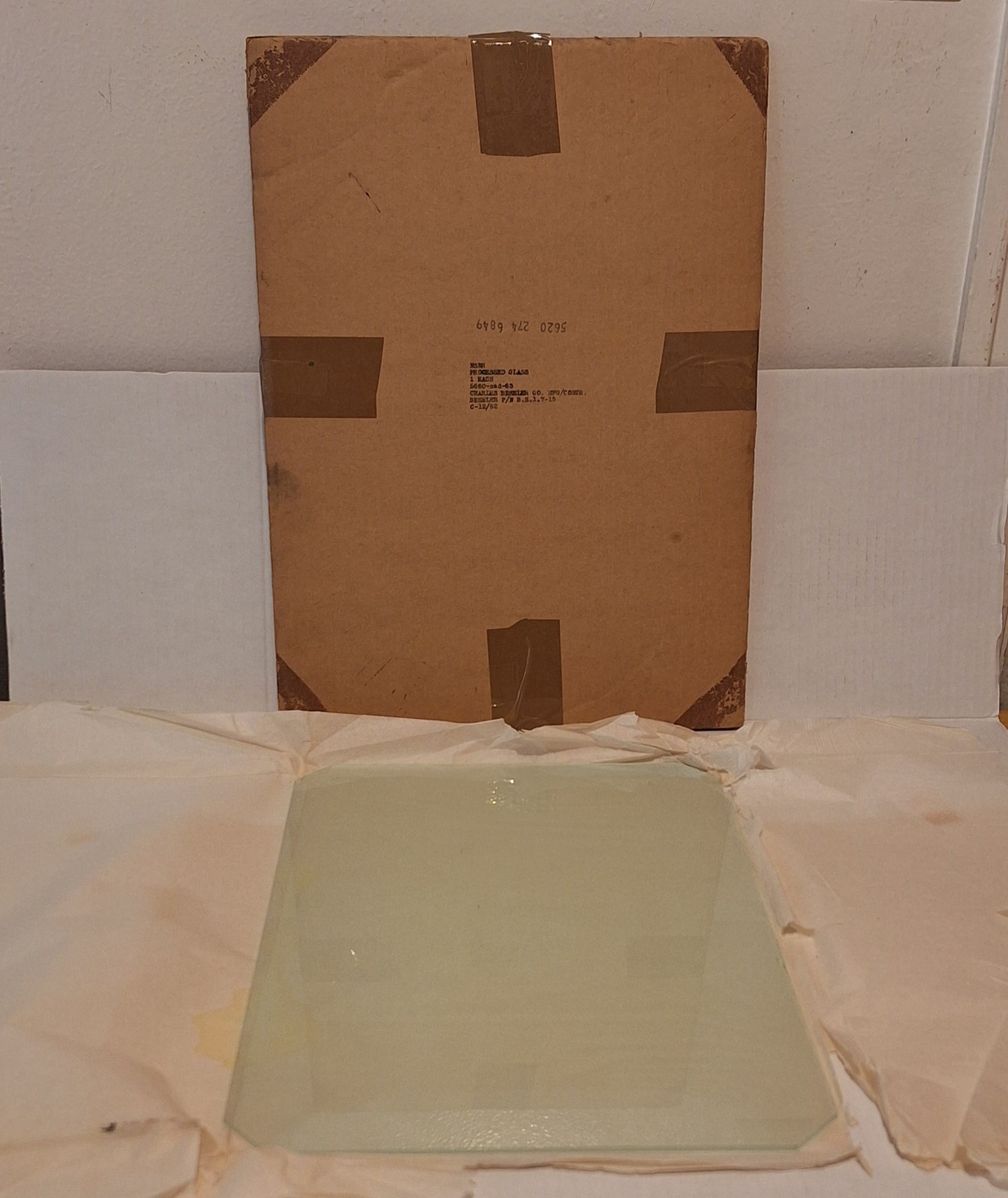 NOS BESELER 11x15" Processed (Heat Absorbing) Glass for Film Photo Enlargers