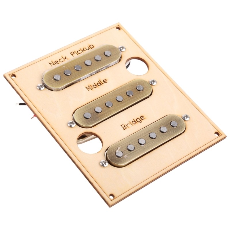 3 Single Coil Guitar Pickups, Pickguards Set Loaded Pickguard Scratch Resistant
