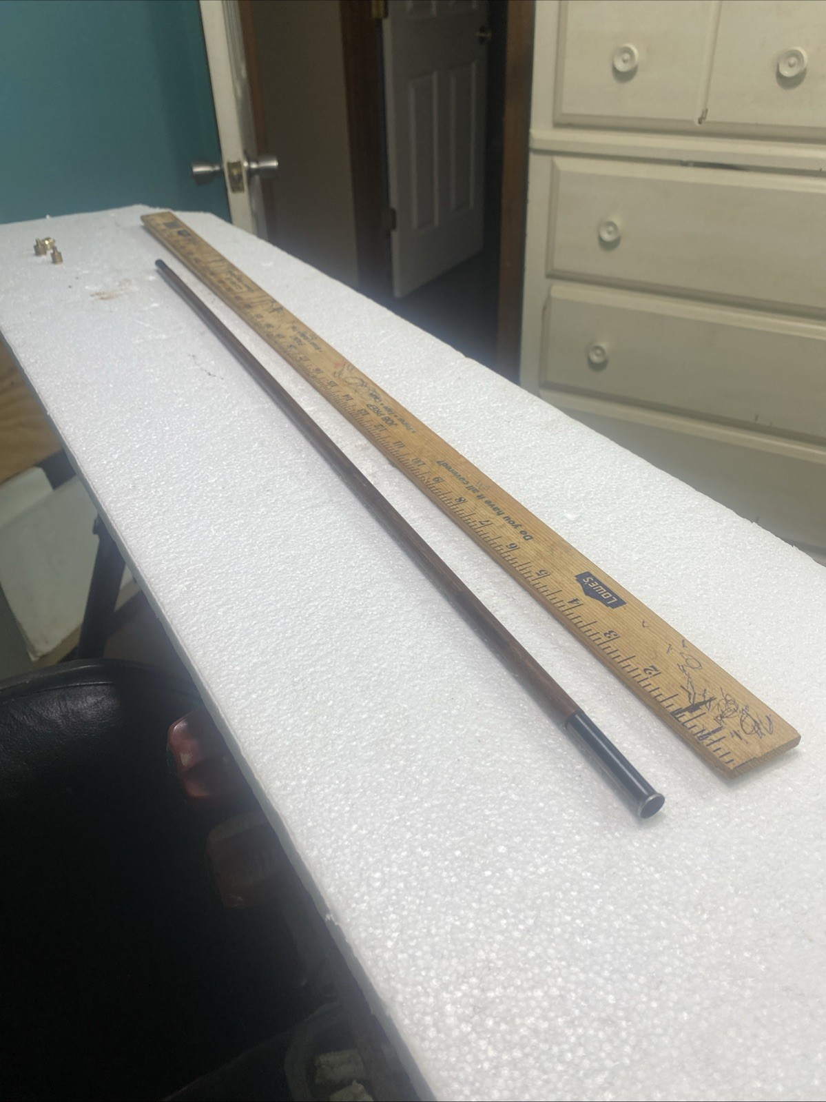 Hickory Ramrod 29" L X 3/8"D, Stained Deep Walnut/Mocha , And Steel Tips