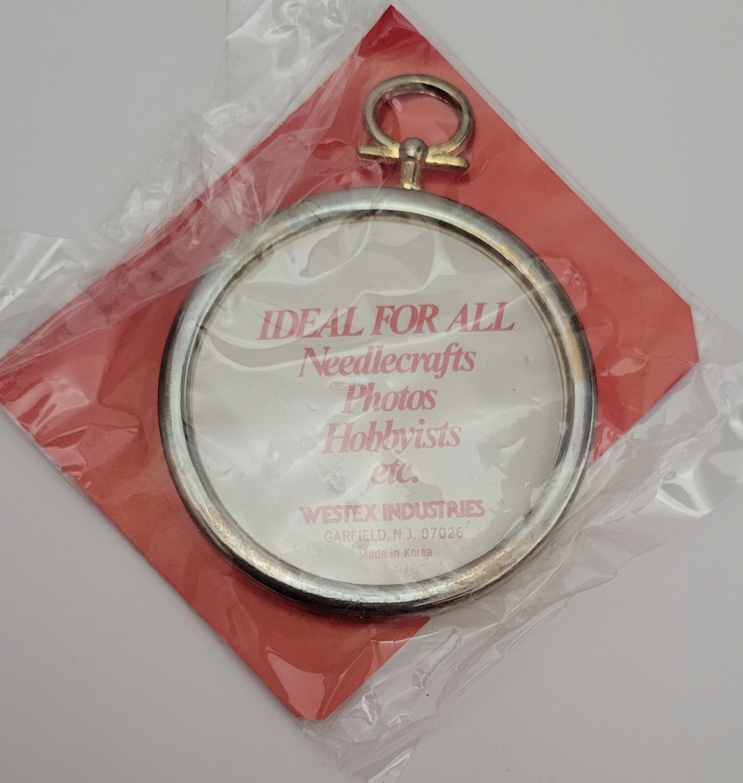 NIP Decorative Needlecraft Frame Round 2.25" Diameter NOS