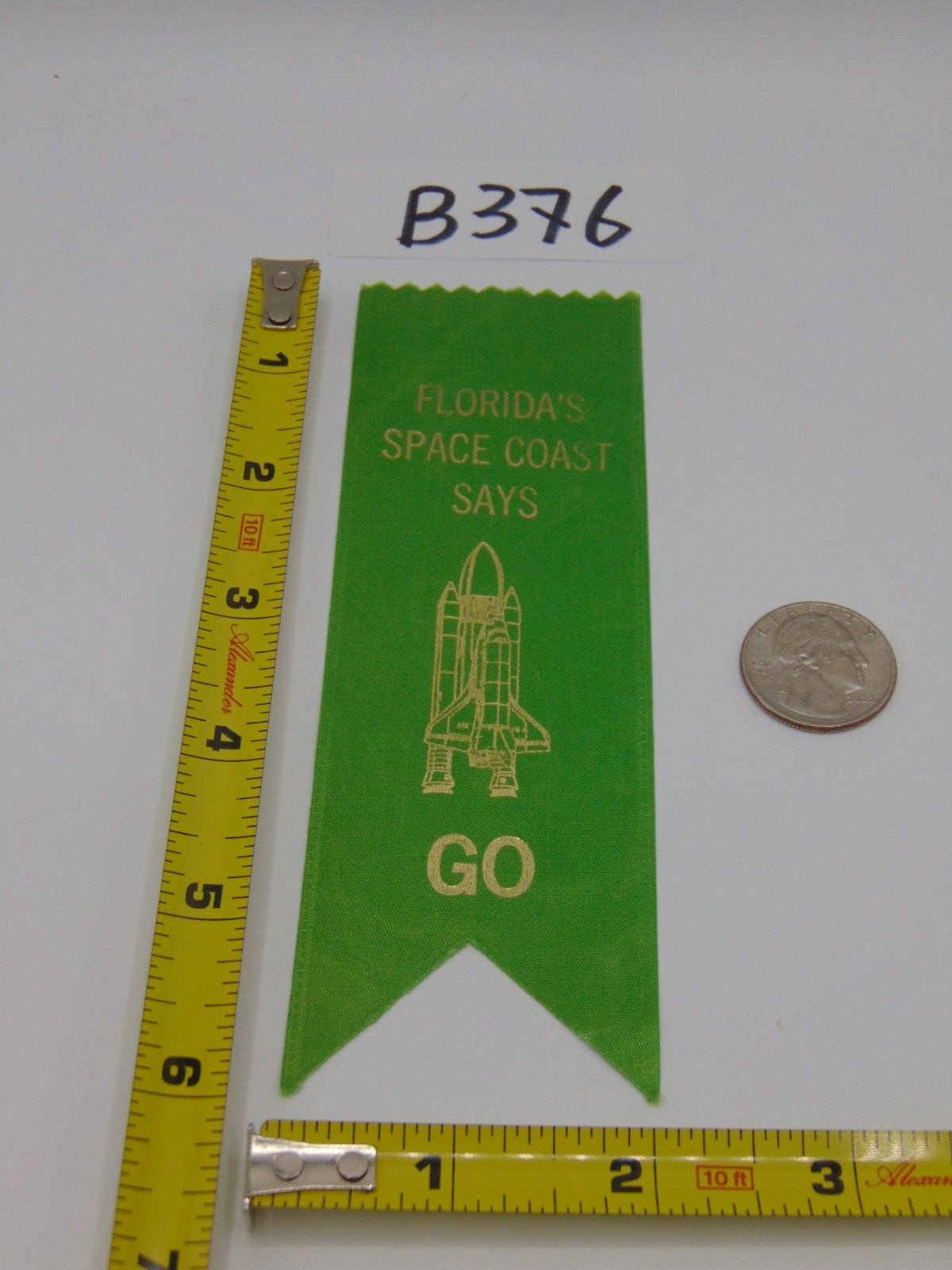 Vintage Nasa Space Program Shuttle Florida's Space Coast Souvenir Says Go Green
