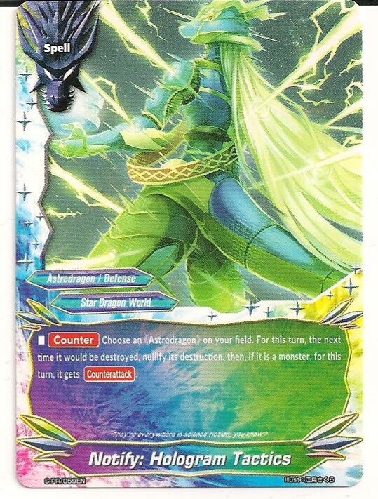 4x Notify: Hologram Tactics Buddyfight Promo Rare HOT MINT FREE SHIP