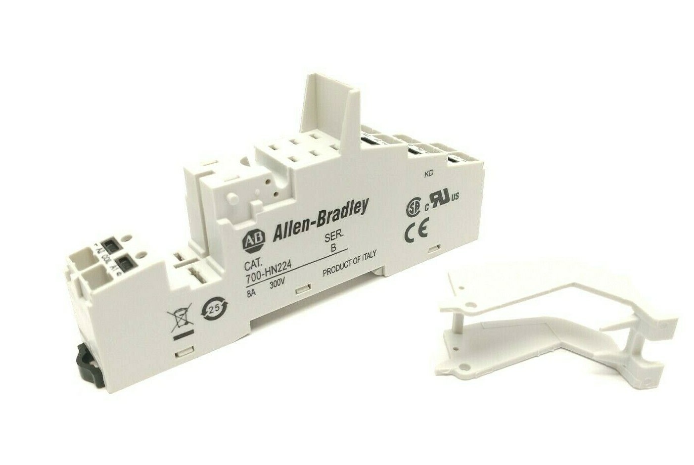 Allen Bradley 700-HN224 Ser B Spring Clamp Terminal Socket For 2 Pole Relay