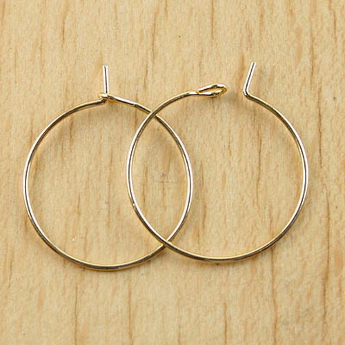 35pcs gold-tone Ring Hooks Earring H0266