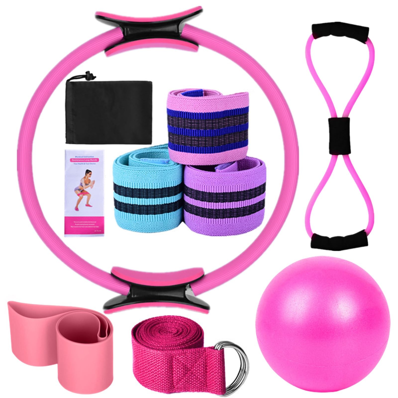 Karlak Yoga Sets For Women Pilates At Home Equipment Pilates Magic Ring For