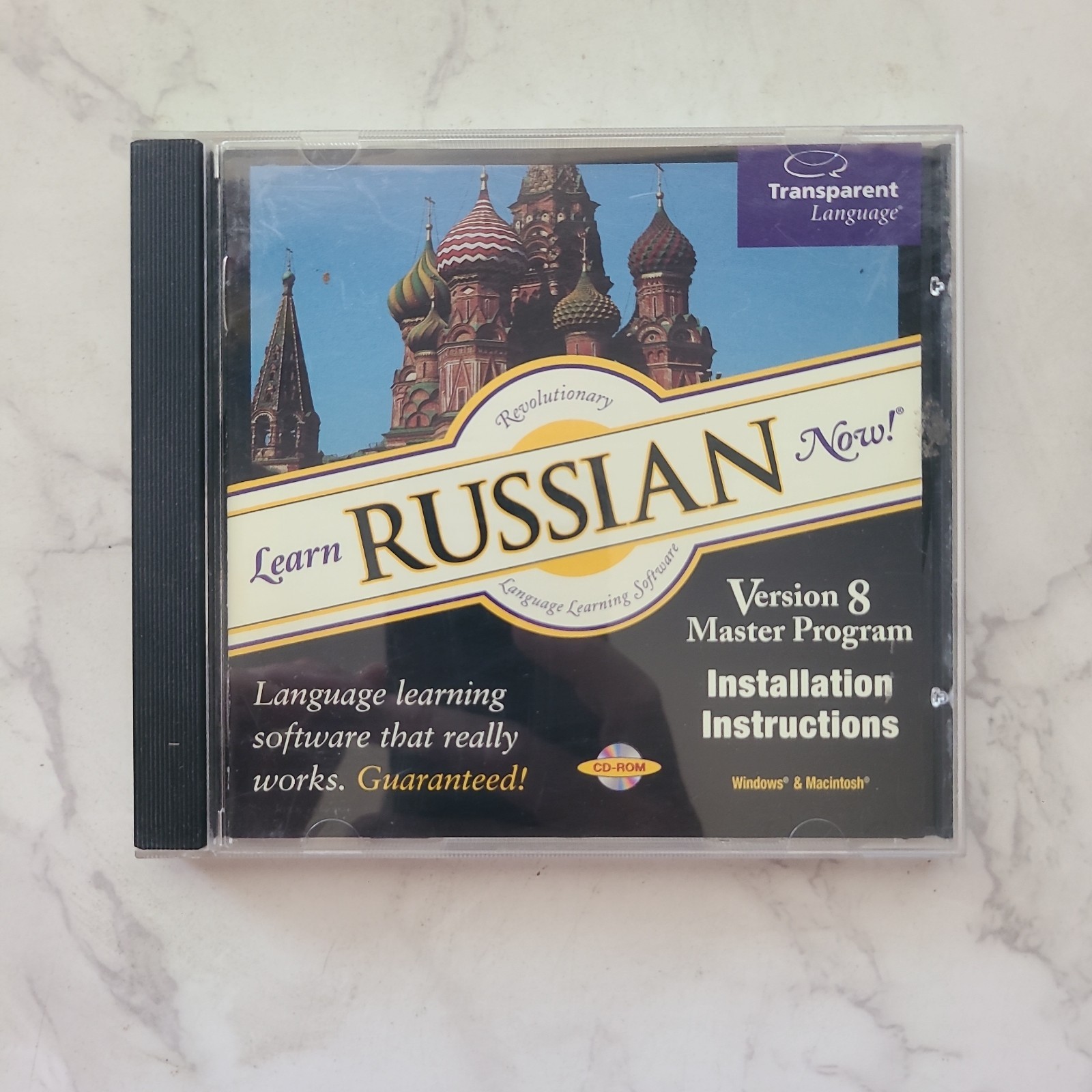 LEARN RUSSIAN NOW! CD ROM Version 8 Master Program Windows MAC Computer Learning