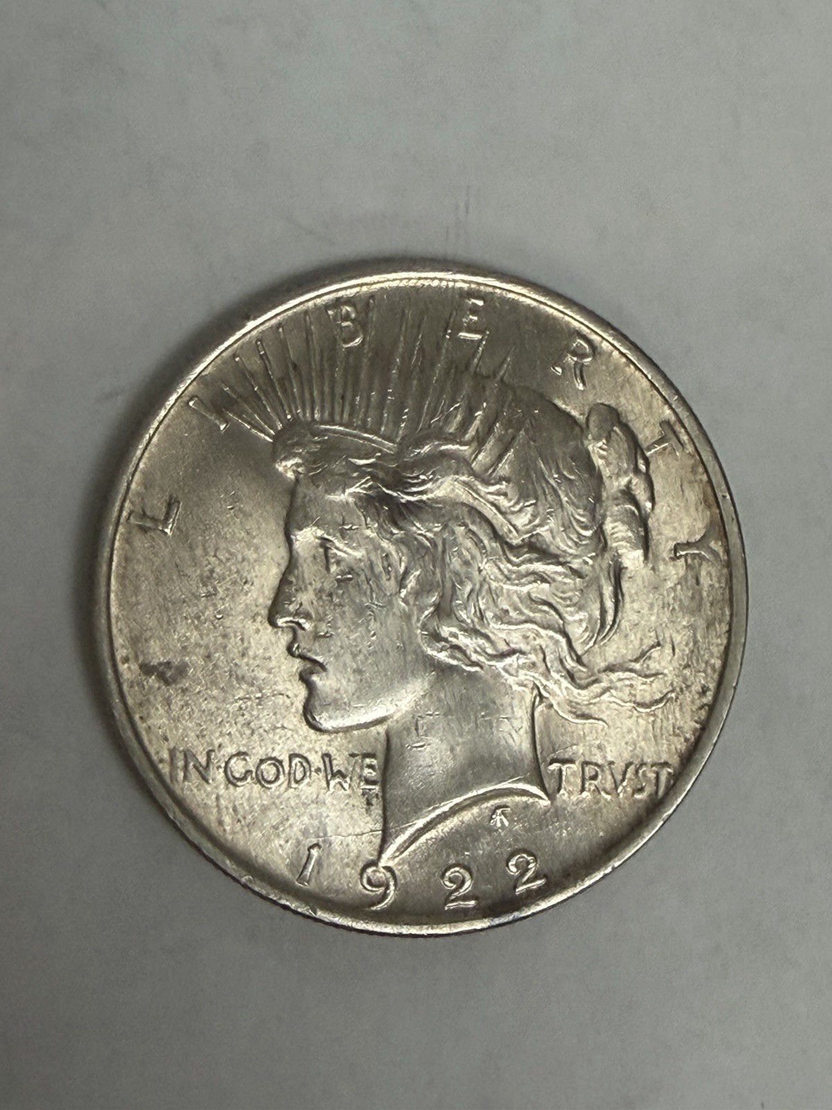 1922 $1 Silver Peace Dollar VG