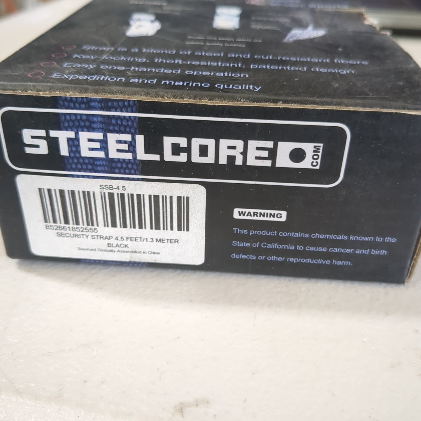 Steelcore Security Strap Single - 4.5 Feet