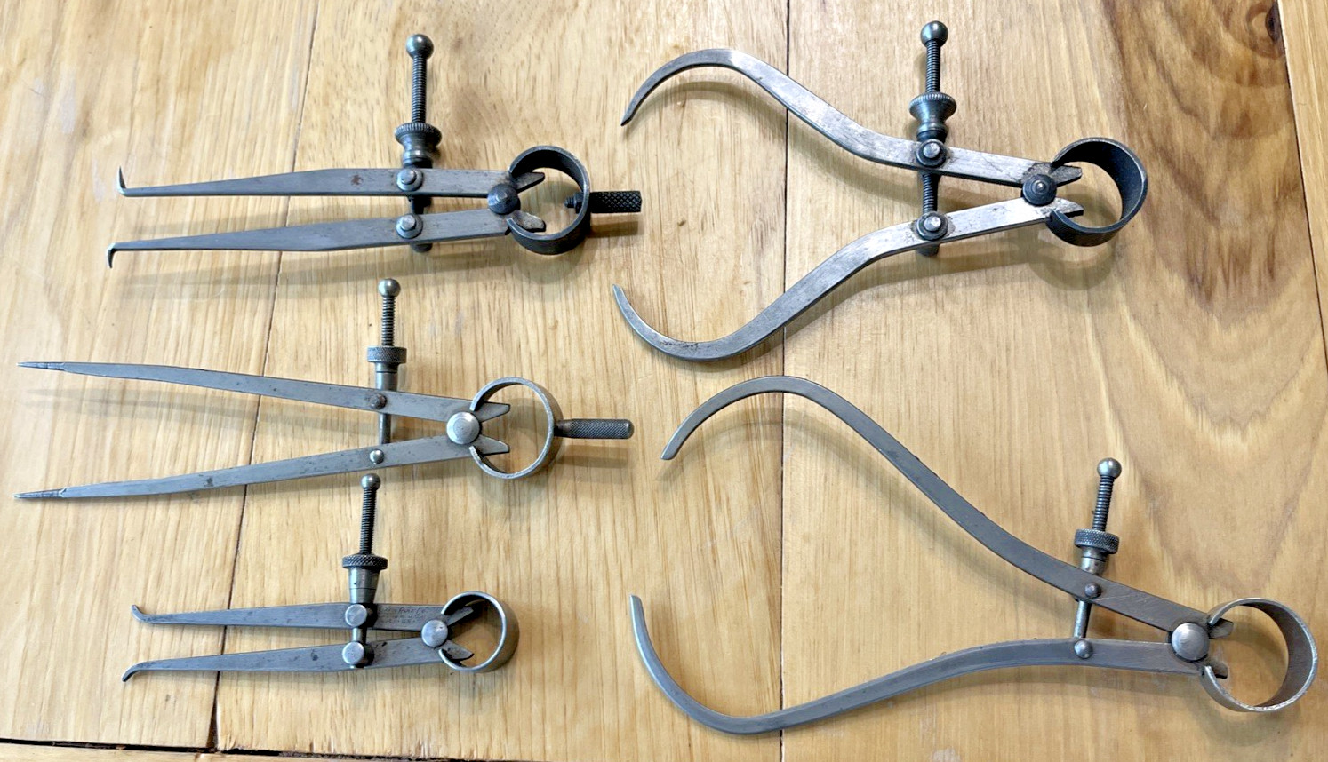 Caliper set of 5 internal, external & devider