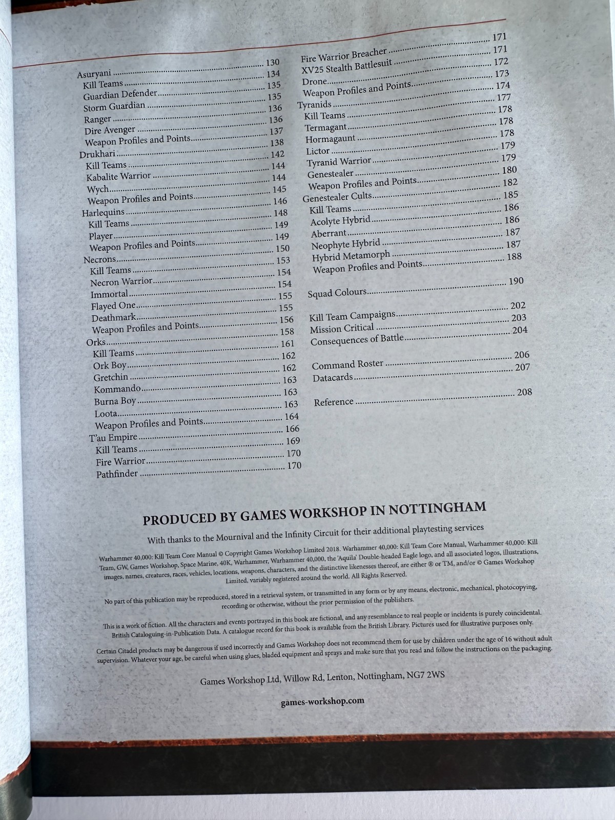 Warhammer 40k KILL TEAM - CORE MANUAL book