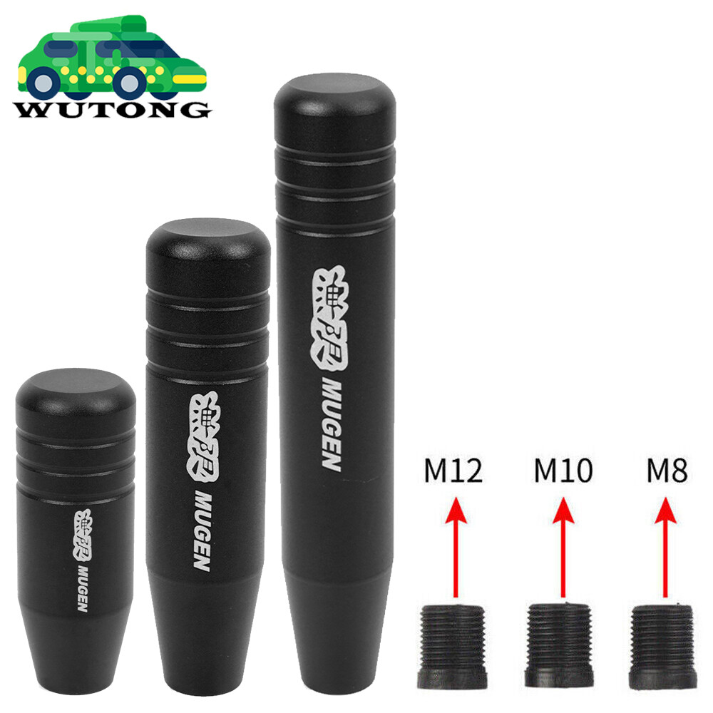 Universal MUGEN Aluminum Black Manual Car Gear Stick Shift Knob Shifter