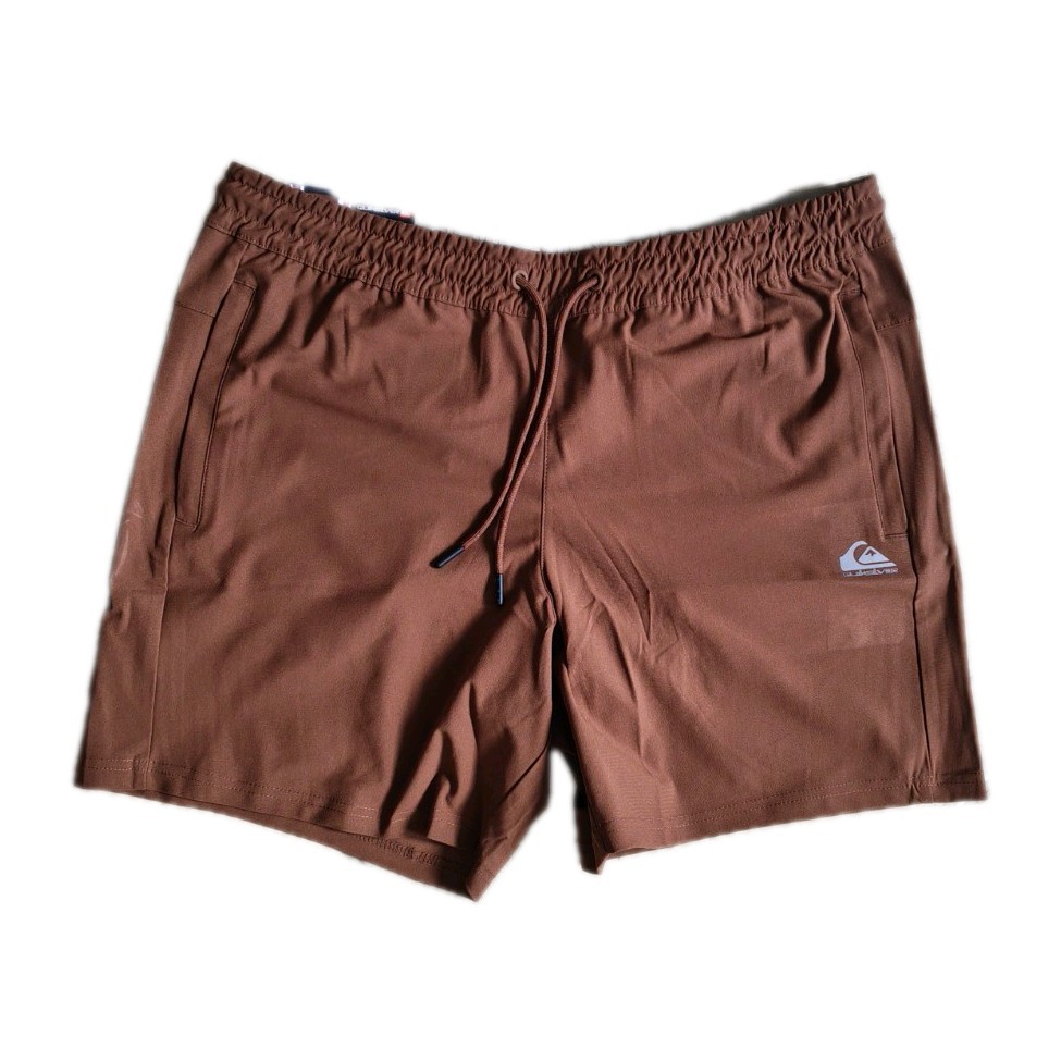 Quiksilver Men's Regular Fit Camel 4 Way Stretch Shorts size large