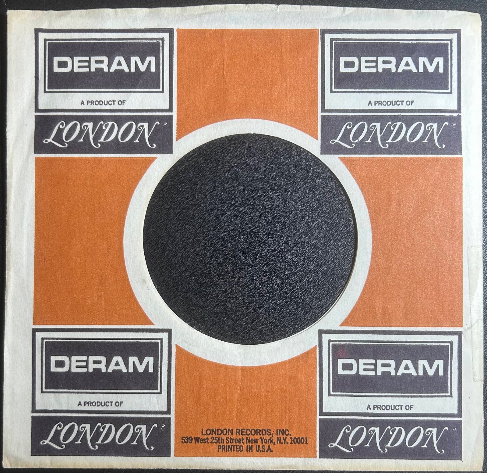 Deram 45rpm commercial/company sleeves: Lot of 4