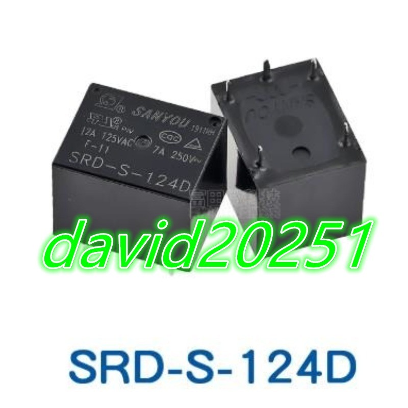 20PCS NEW SRD-S-124D 10A/24V 5-pin Relay #CX
