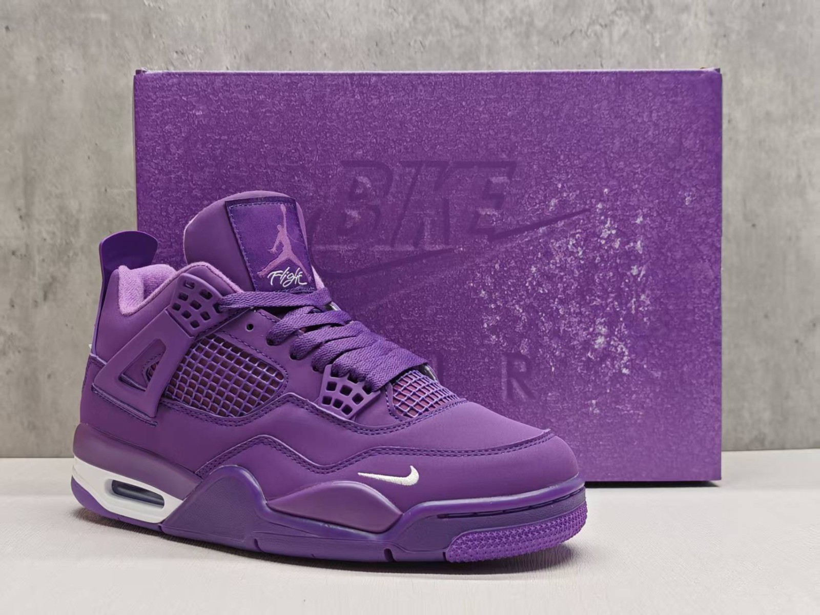 Nigel Sylvester x Jordan 4 Brick by Brick “Purple” Men's Size US
