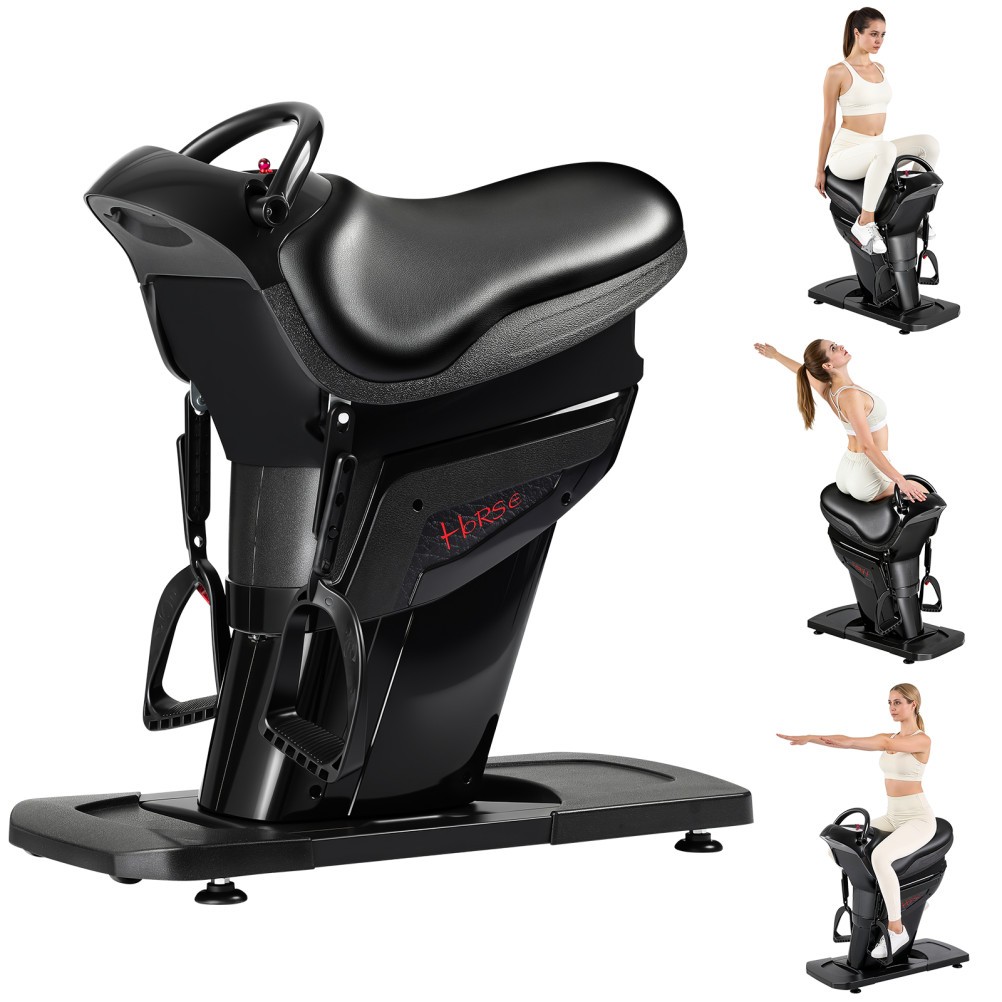 20-Speed Electric Horse Riding Machine Home Fitness Equipment LCD 3D Vibration