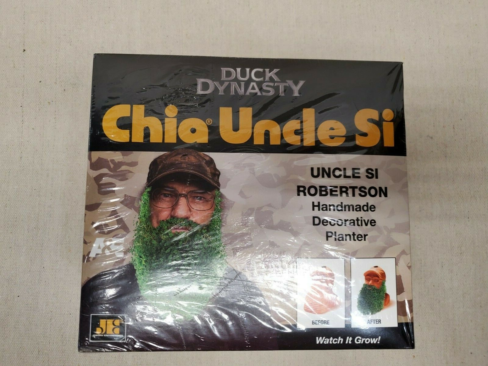 Duck Dynasty Uncle Si Chia Pet Decorative Planter Handmade Kit Brand New  Sealed