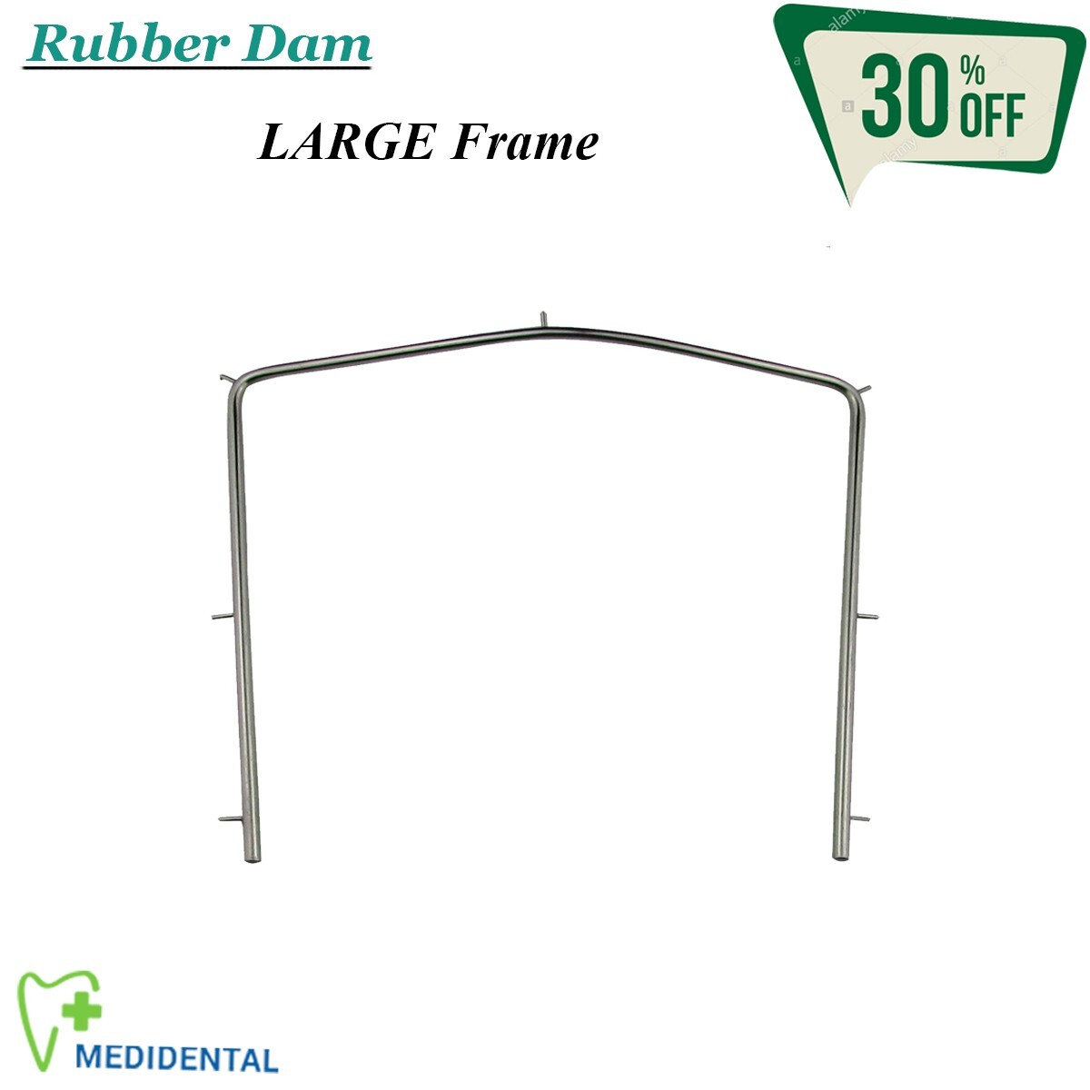 Dental Endodontic Rubber dam Adult frame 15cm (6″) securely hold clamps dentists