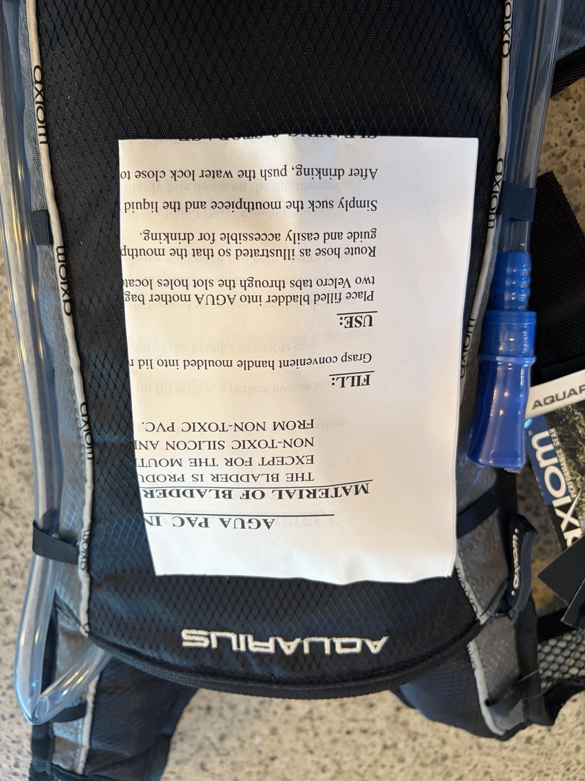 Axiom Aquarius Cycling Hydration Backpack 2 Liter Bladder New