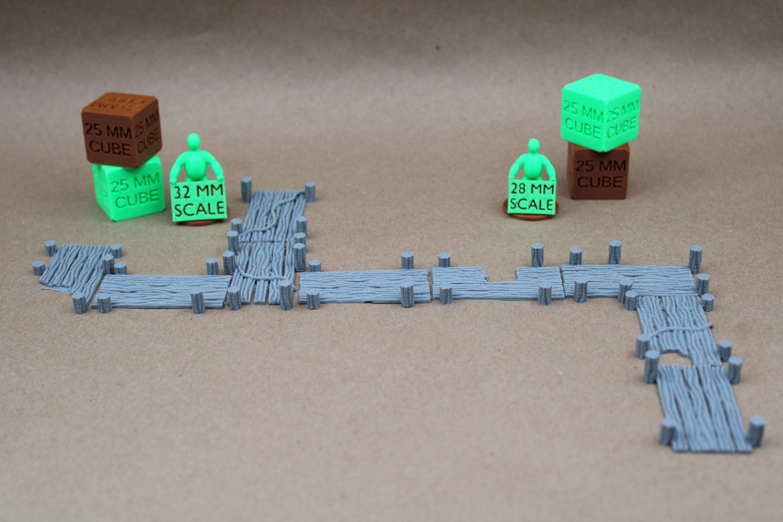 Tabletop Terrain Platform Dock Walkway Ruin 9 Piece Set 28mm skirmish rpg wargam