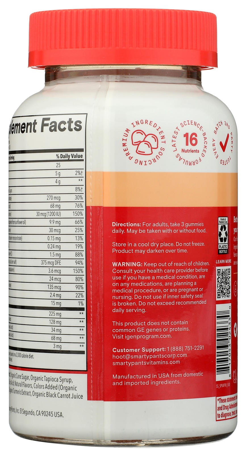 Smarty Pants Multi Plus And Omegas Gummies 90 Count 3 2 Pack