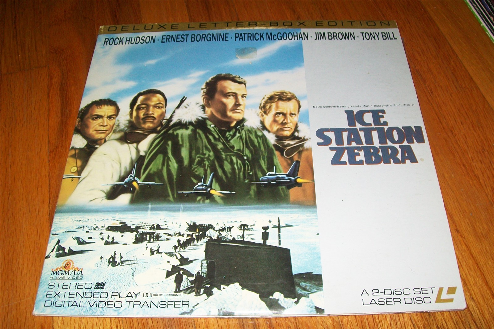 ICE STATION ZEBRA 2-Laserdisc LD SET WIDESCREEN FORMAT VERY GOOD RARE W/TRAILER!