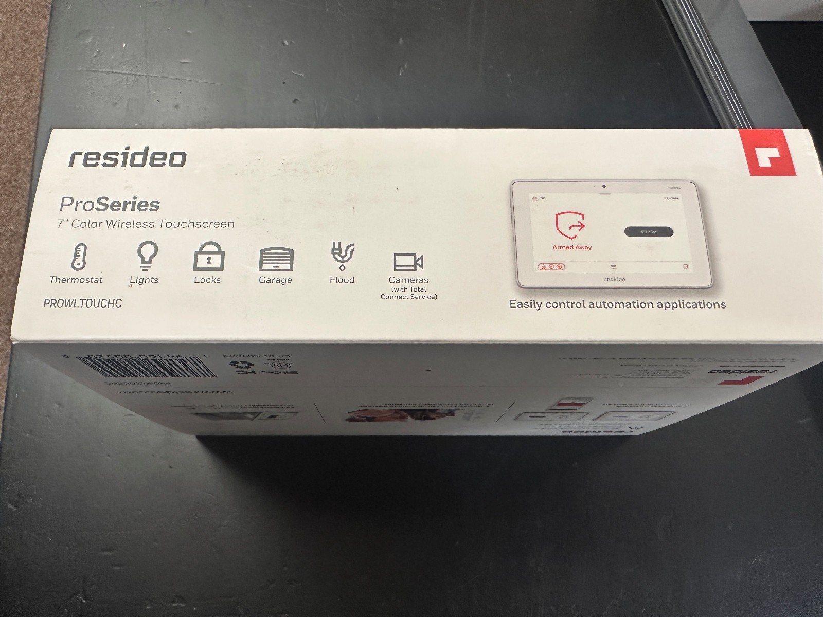 Resideo PROWLTOUCHC 7" Wireless Touchscreen Tablet White Voice Control