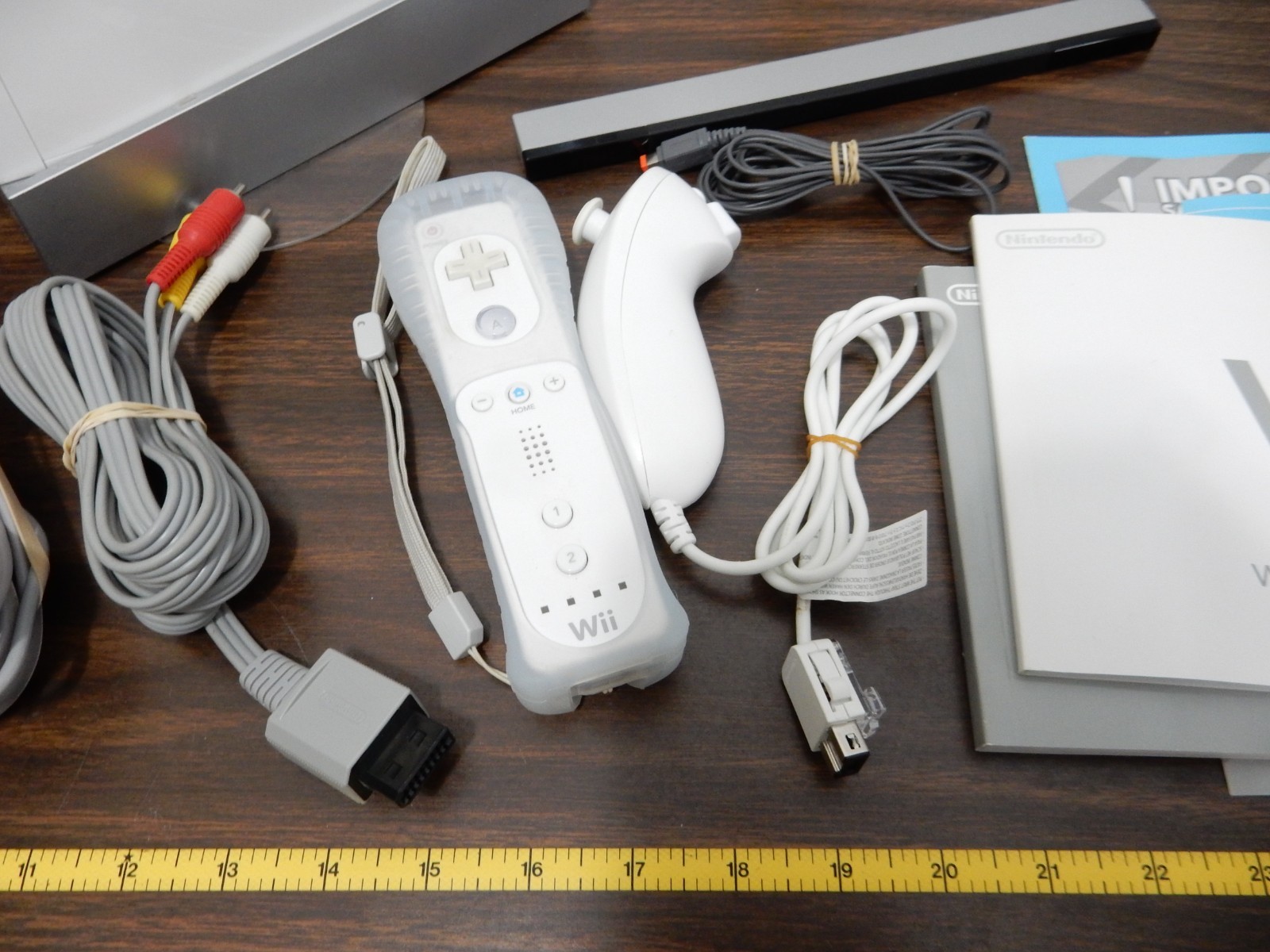 Wii system 2 controllers cords sensor bar more TESTED WORKS GREAT