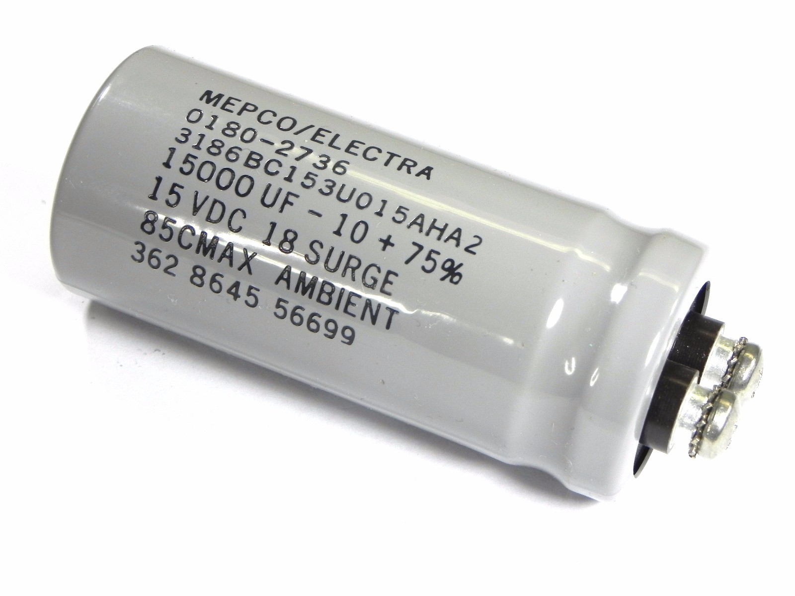 Keysight 0180-2736 Capacitor, 15000uF - 10 +75% 15 VDC