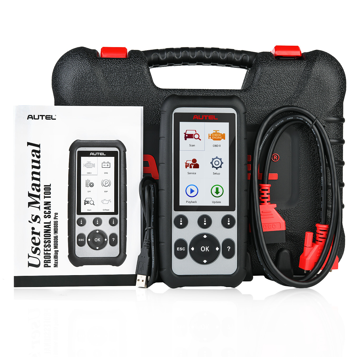 Autel MaxiDiag MD806 OBD2 Scanner ABS SRS Engine Transmission Diagnostic Scanner