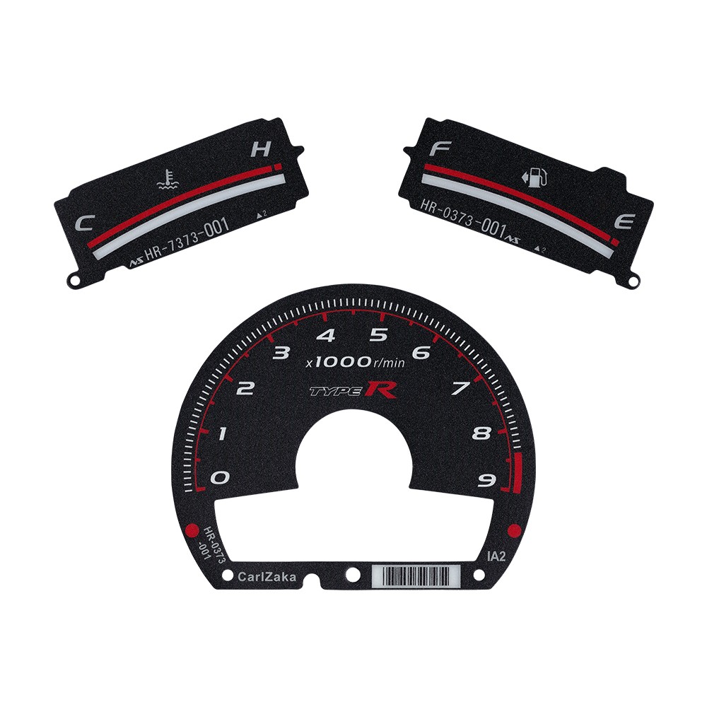 Gauge Face for Honda Civic FA5 FG2 FA1 FD1 Type-R Style Black 9000rpm
