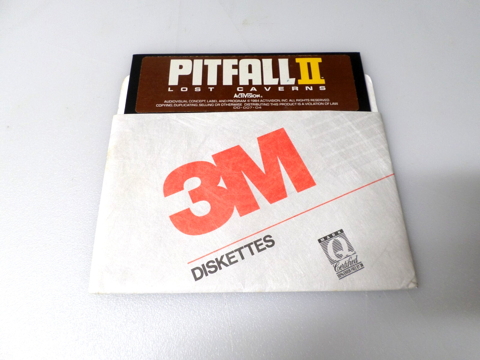 5.25" Floppy - COMMODORE 64 - PITFALL II LOST CAVERNS - (1984)