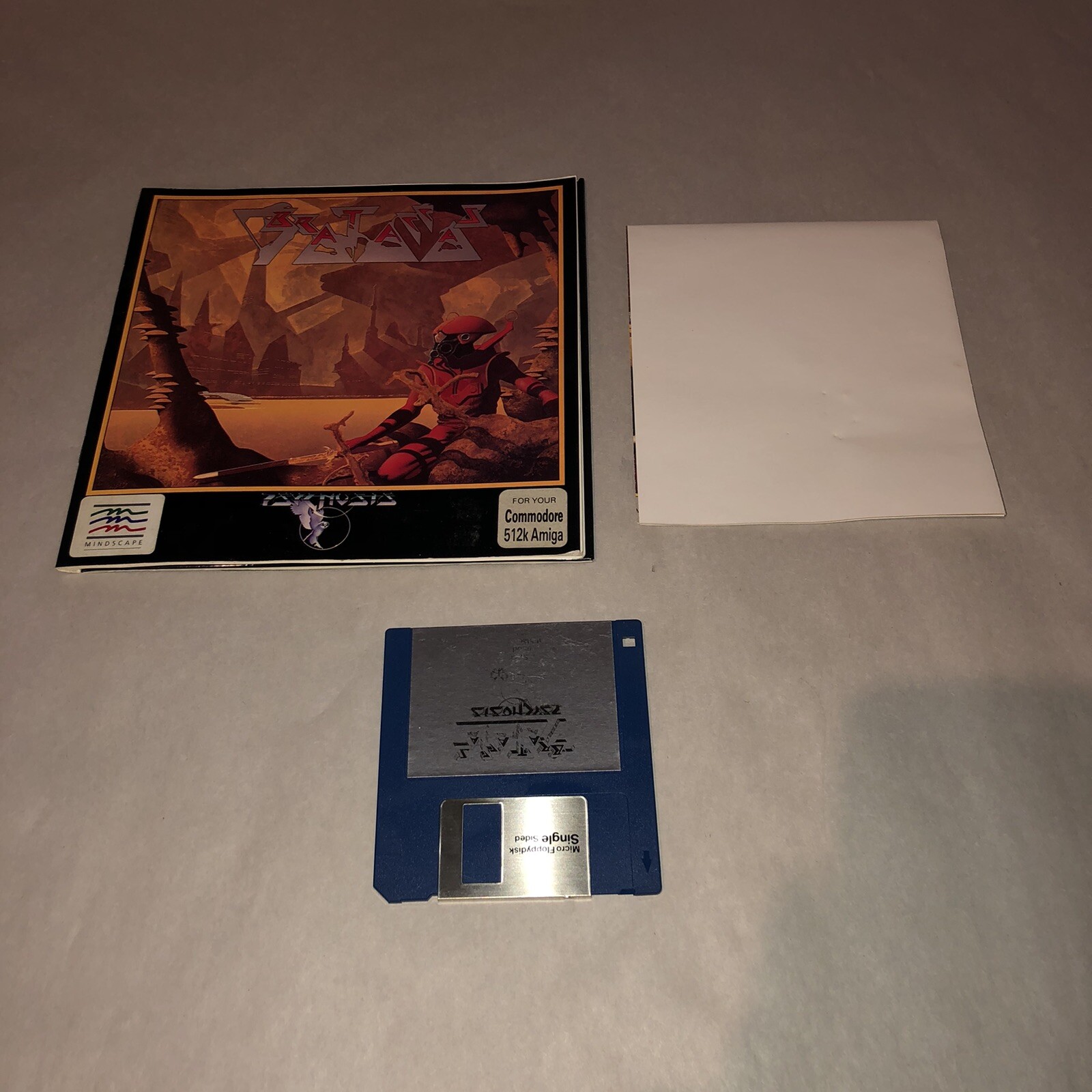 UNTESTED Commodore Amiga BRATACCAS Complete Computer Game w Poster VGC