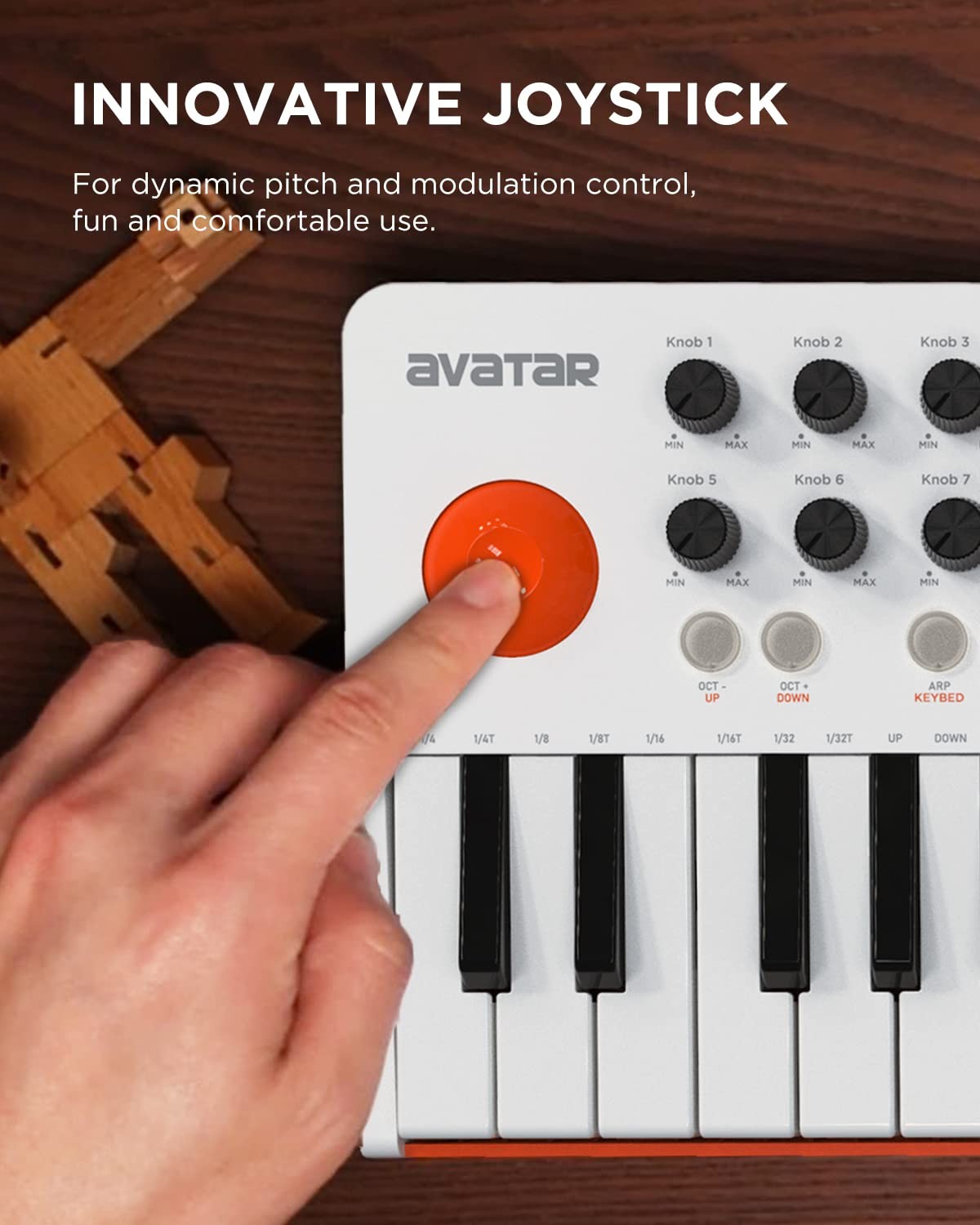 25 Key USB MIDI Keyboard Controller With Bluetooth, Professional Mini Midi Keybo