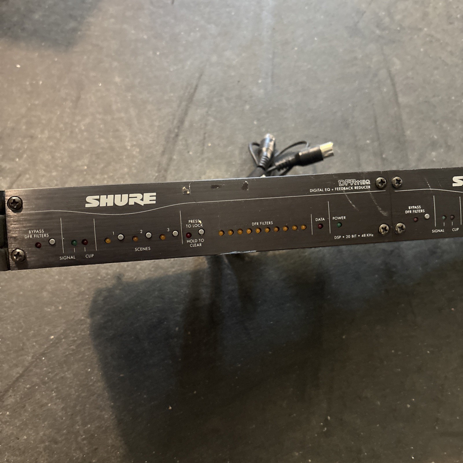 Shure DFR11EQ Digital Feedback Reducer + EQ Pair of 2 Line Level Input