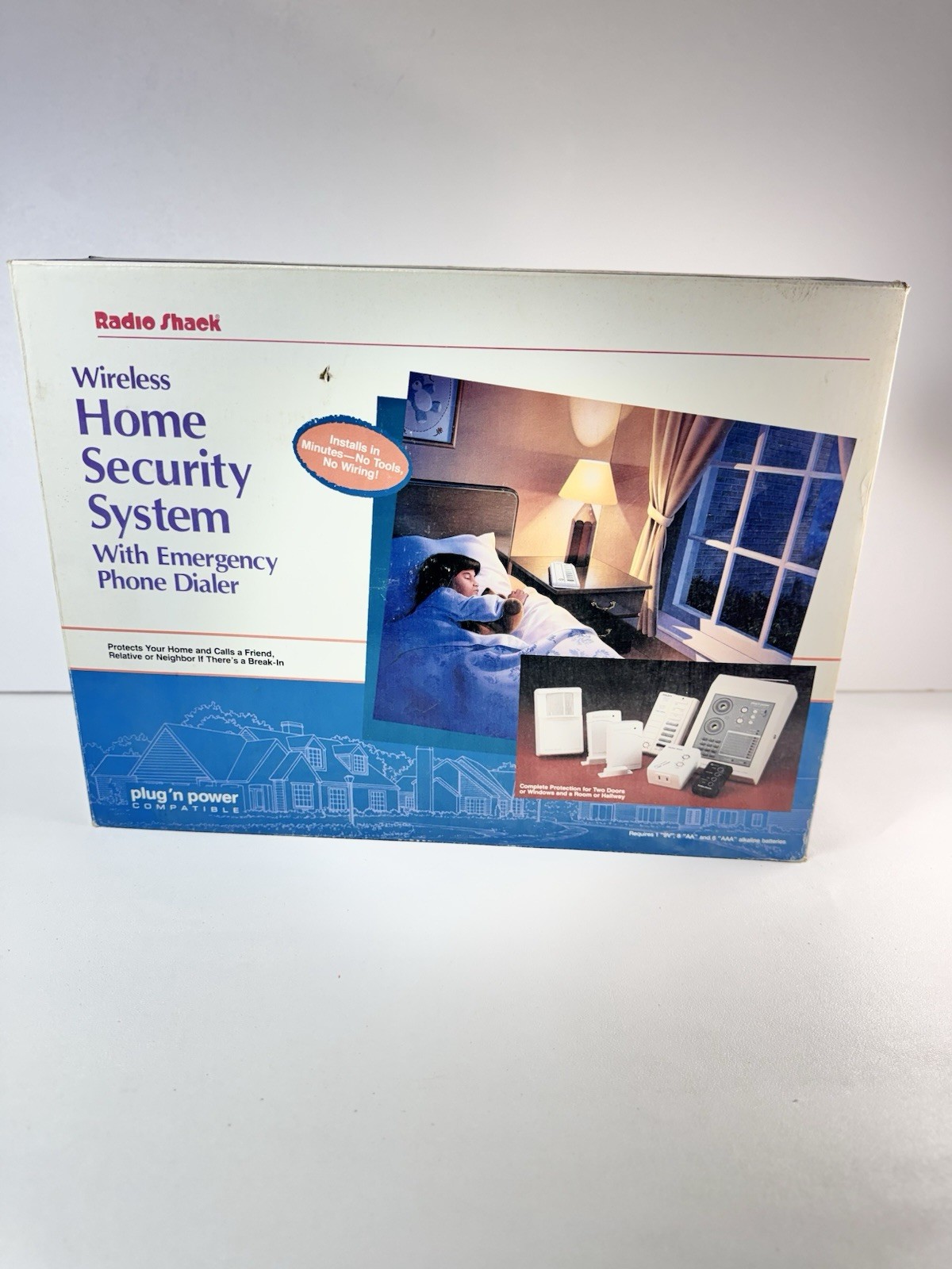 RadioShack Wireless Home Security System Plug’n Power 49-2551 New Open Box
