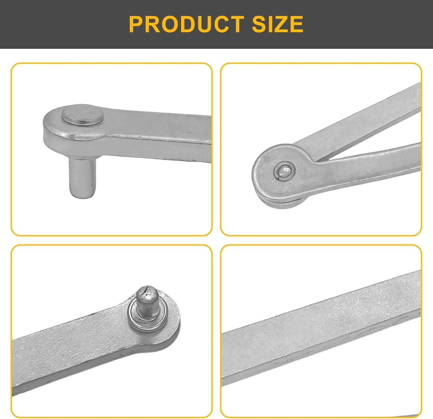 Universal Adjustable Angle Grinder Spanner Wrench - Durable 6.23-Inch Tool