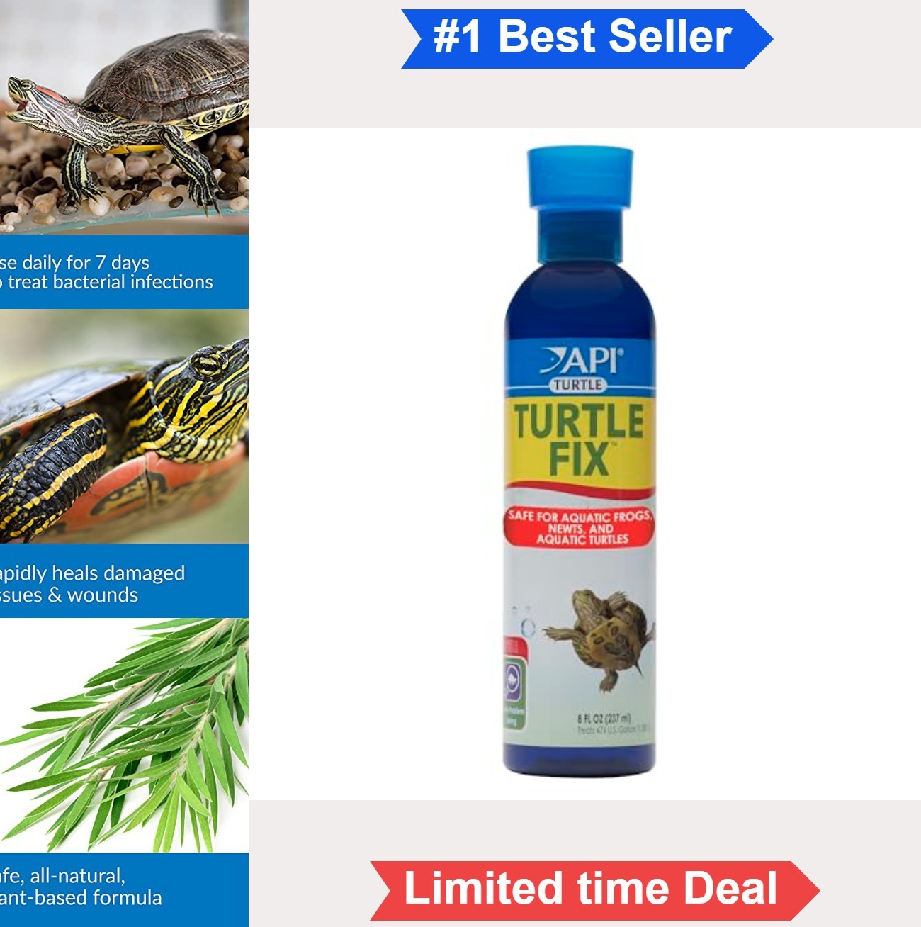 Turtle Remedy 4 Ounce Nonbacilli Treatment Tea Tree Extract Aquatic Reptile