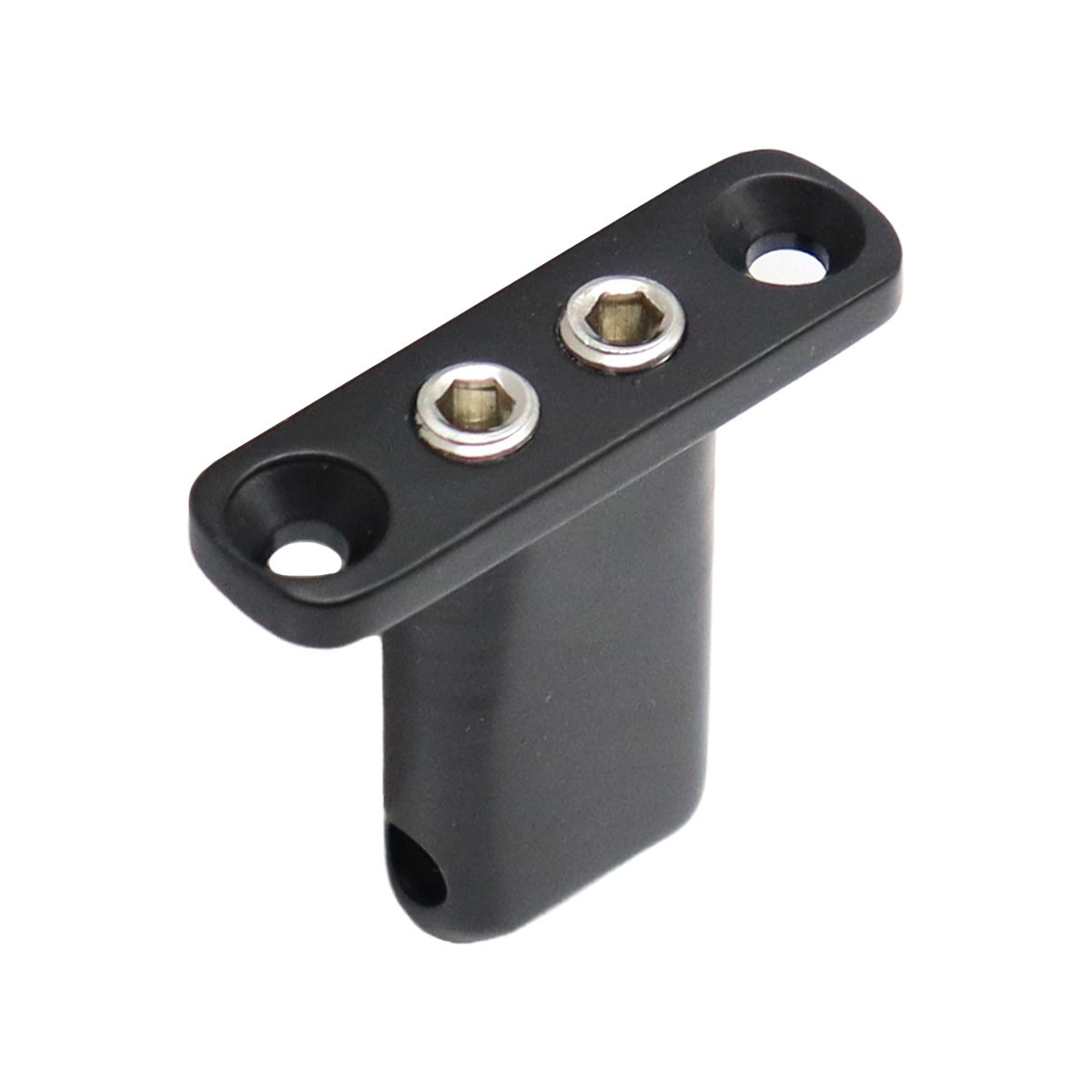 4Pcs Headless Bass String Locking Nut Metal Through-Body String Locking Black
