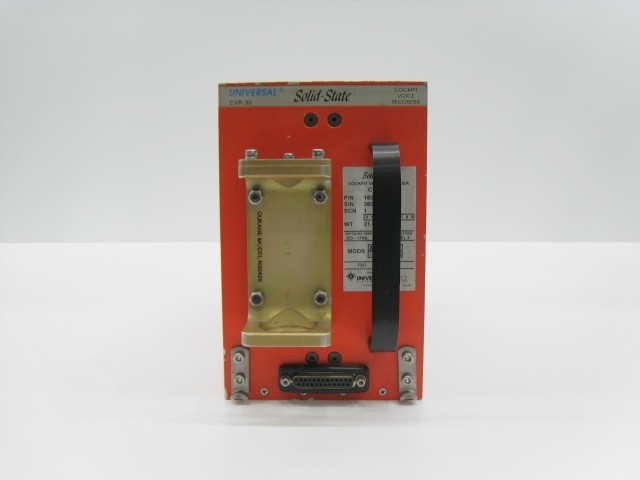 Universal Avionics Solid State CVR-30 Cockpit Voice Recorder - PN: 1601-02-3