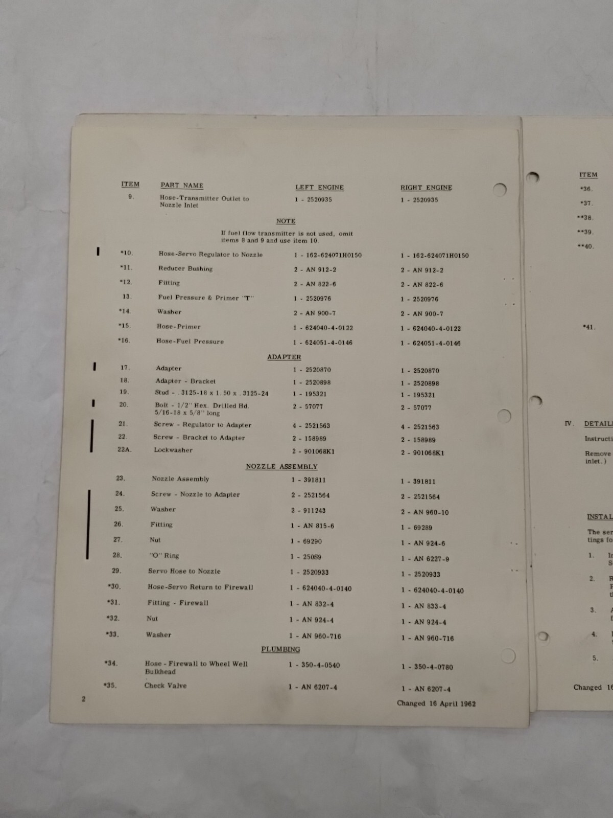Bendix Model RS-10B2 Fuel Injection System Installation Instructions-Original