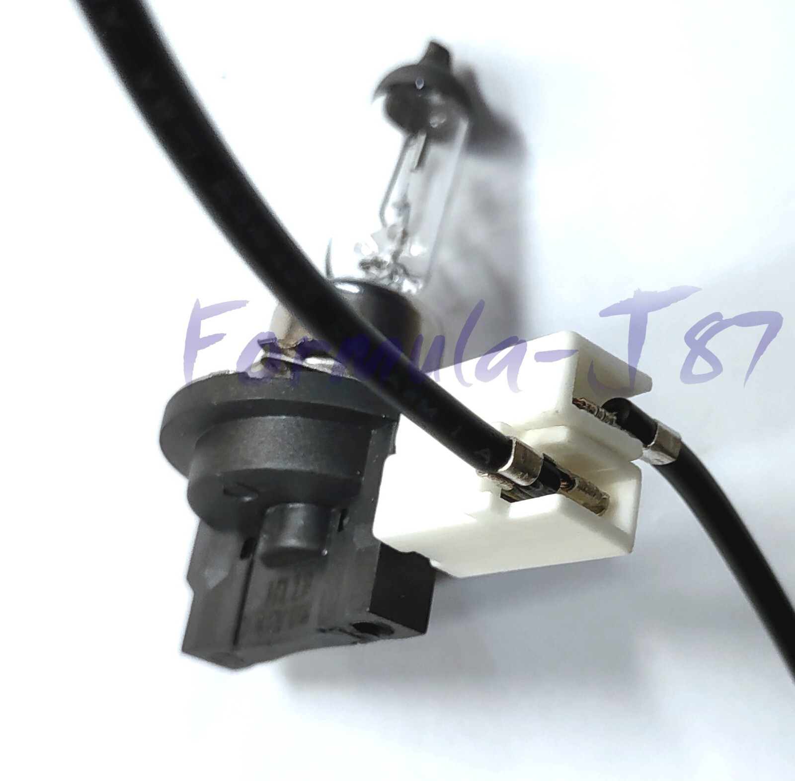 Wire Pigtail Female Ceramic H11B Two Harness Head Light Bulb Low Beam Plug Fit