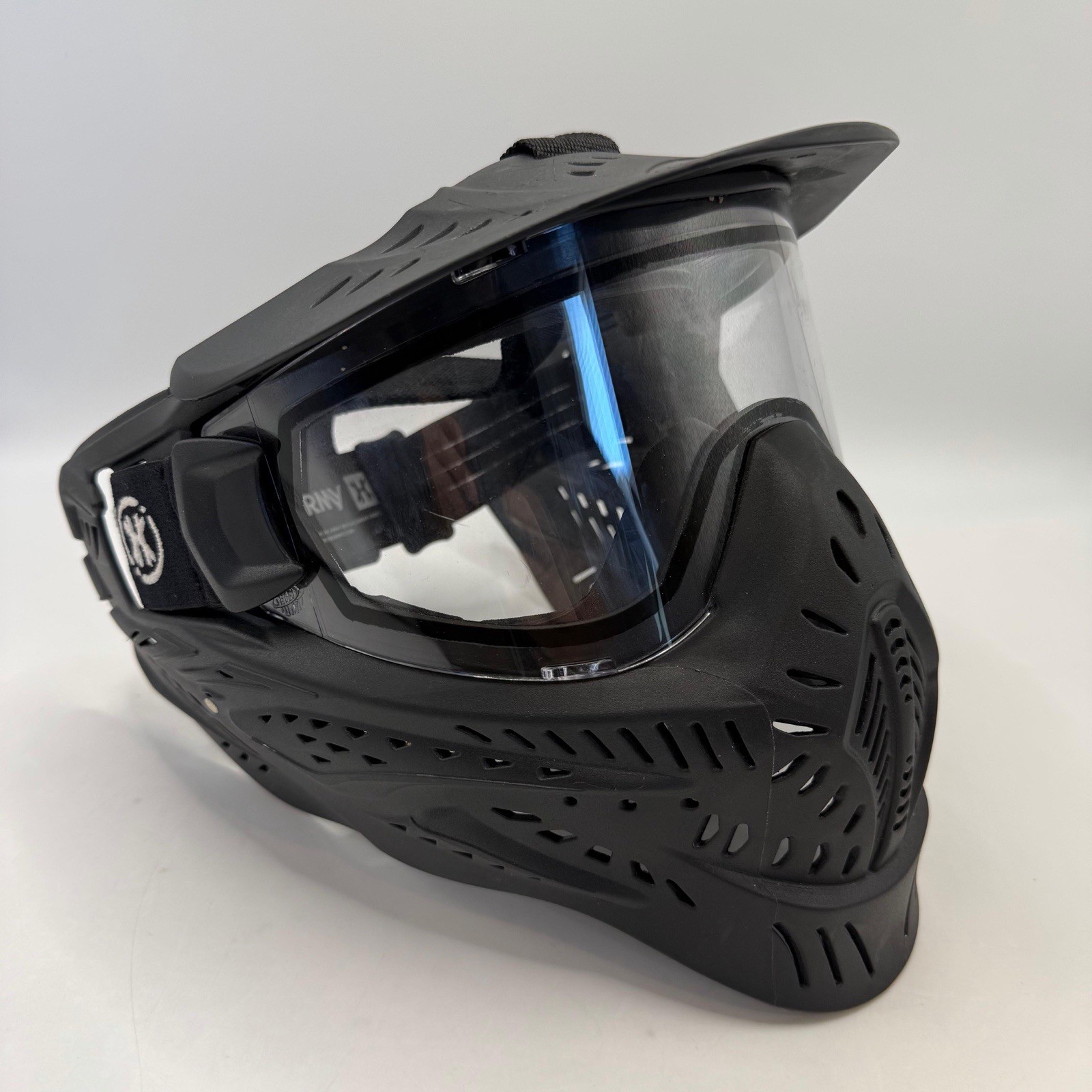 HK Army Paintball Full Face Protective Mask Goggles Black w/ Visor
