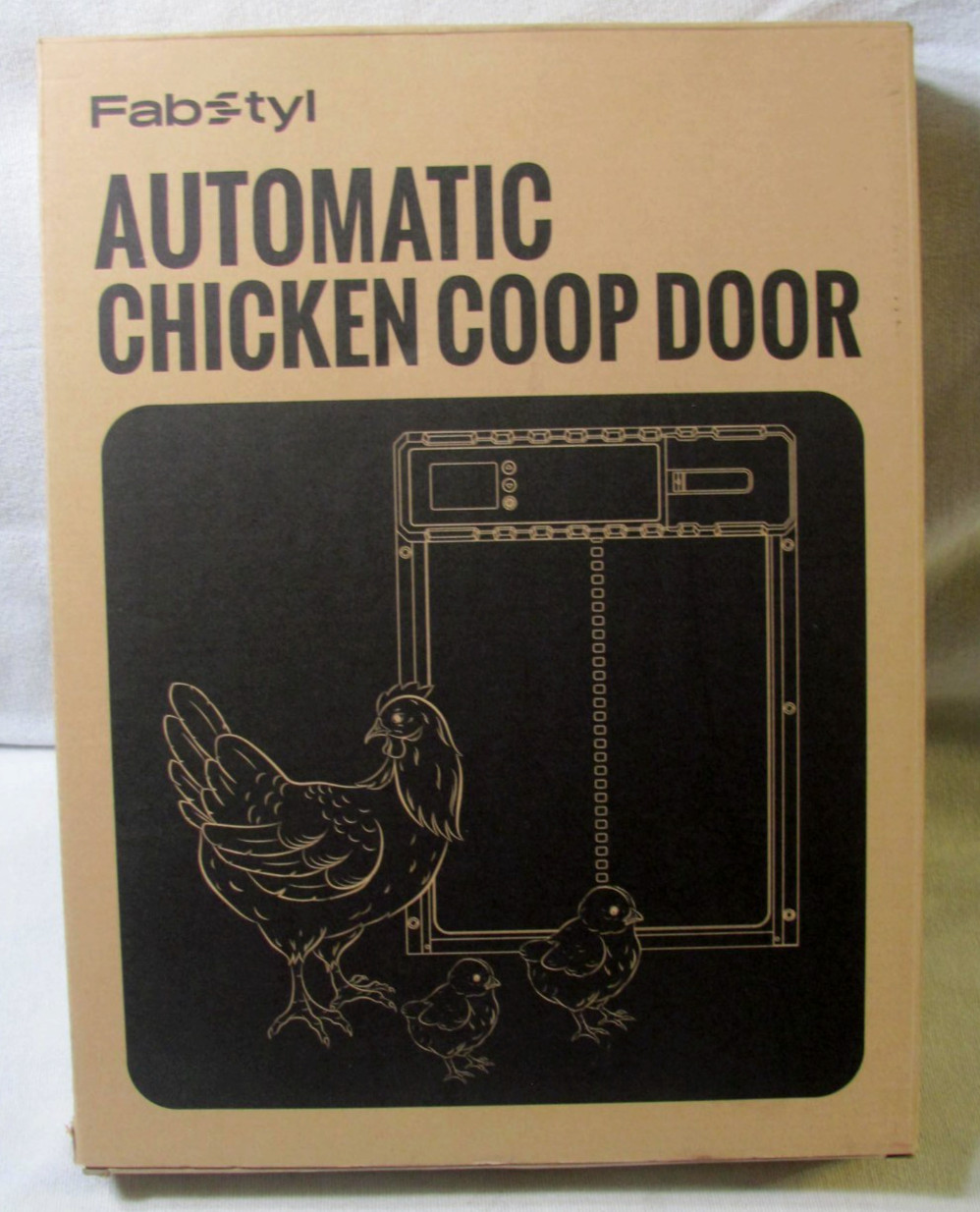 Fabstyl Automatic Chicken Coop Door Solar\Power New Open Box
